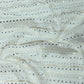 Dupion Embroidery Fabric in Off-White with Mirror & Thread Work