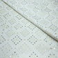 Dupion Embroidery Fabric – Ivory White Mirror & Sequin Work
