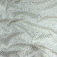 Dupion Embroidery Fabric – Ivory White Mirror & Sequin Work