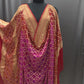 Pure Banarasi Dupatta with Rich Zari Weaving & Traditional Motifs
