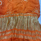 Pure Bandhani Dupatta in Orange & Pink with Traditional Tie-Dye Work and Zari Border