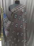 Printed Modal Satin Dupatta with Contrast Border & Subtle Sheen
