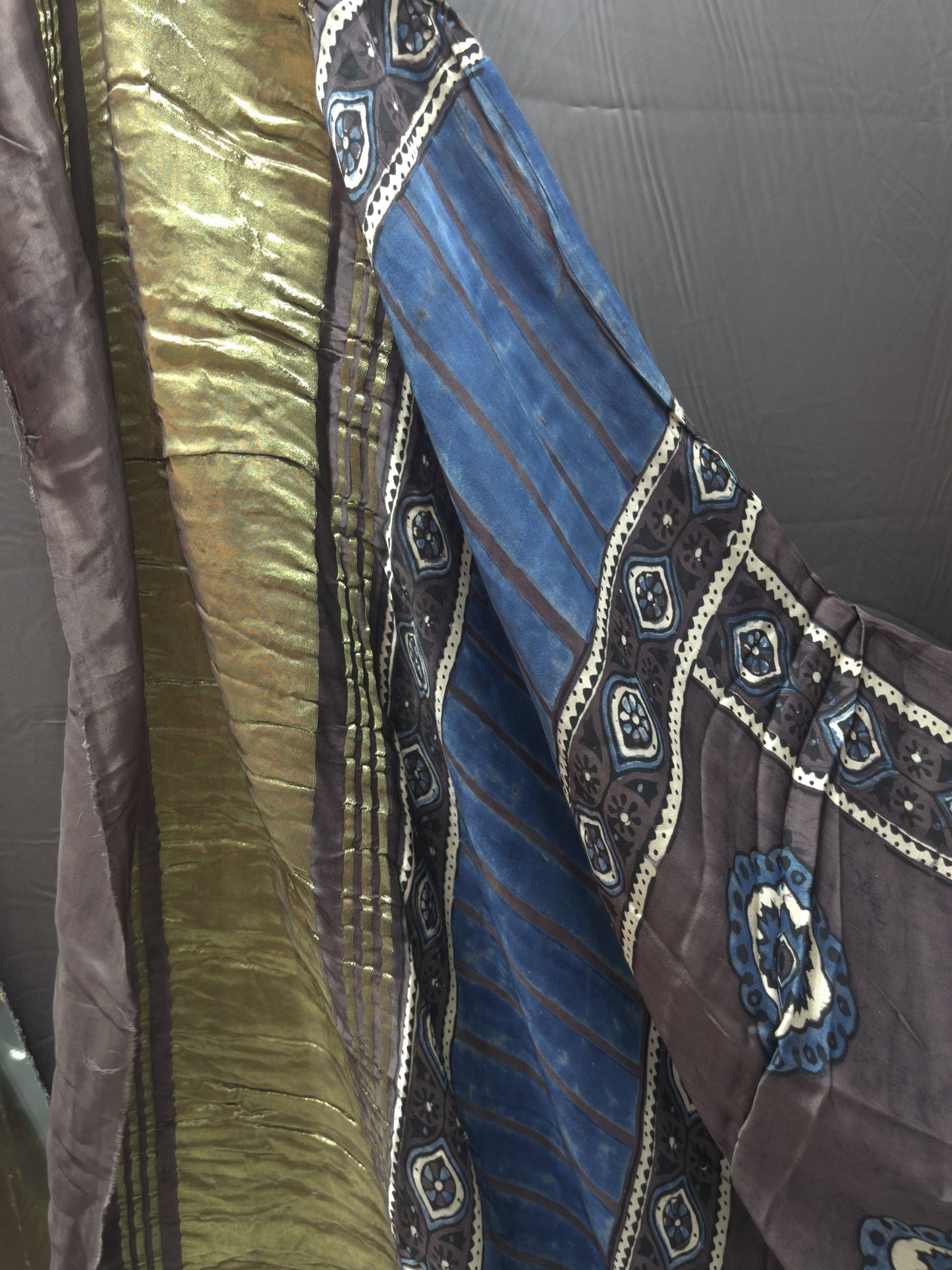 Printed Modal Satin Dupatta with Contrast Border & Subtle Sheen