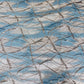 Imported Sky Blue Metallic Abstract Jacquard Fabric