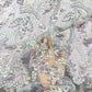 Luxury 3D Floral Sequin Embroidered Net Fabric – Silver, Champagne & Mint