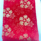 Pure Silk Emerald Green Floral Brocade Fabric with Gold Zari