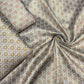 Pure Silk Brocade Fabric with Gold Zari Floral Motifs