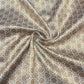 Pure Silk Brocade Fabric with Gold Zari Floral Motifs