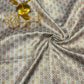 Pure Silk Brocade Fabric with Gold Zari Floral Motifs
