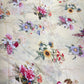 Pure Chanderi Digital Floral Print Fabric – Soft Cream Yellow Elegance