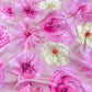 Pure Chanderi Floral Print Fabric – Soft Pink Designer Material