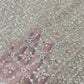 Premium Silver Floral Sequin Embroidered Net Fabric