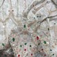 Silk Tissue Embroidery Fabric with Intricate Sequin & Stone Work
