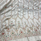 Silk Tissue Embroidery Fabric with Intricate Sequin & Stone Work