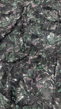 Elegant Black Multicolor Floral Sequin Embroidered Net Fabric