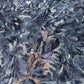 Elegant Black Multicolor Floral Sequin Embroidered Net Fabric