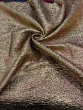 Imported Crushed Metallic Fabric – Champagne Gold Luxury Finish