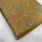 Mustard Multicolor Floral Organza Embroidery Fabric – Premium Sheer Designer Fabric for Ethnic & Occasion Wear
