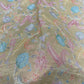 Mustard Multicolor Floral Organza Embroidery Fabric – Premium Sheer Designer Fabric for Ethnic & Occasion Wear