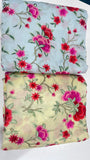 Chanderi Silk Embroidered Fabric – Premium Multicolor Floral Designer Ethnic Material