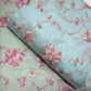 Chanderi Silk Embroidered Fabric – Elegant Pastel Floral Vine Designer Material