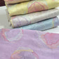 Chanderi Silk Embroidered Fabric – Pastel Multicolor Floral Designer Luxury Material