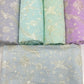 Chanderi Silk Embroidered Fabric – Elegant Pastel Floral & Bird Motif Luxury Weave