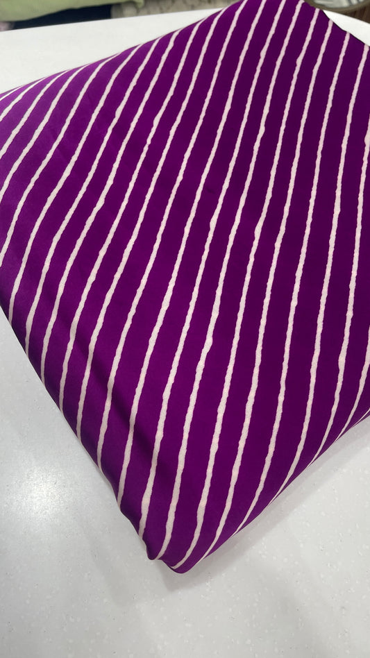 Premium Modal Satin Striped Fabric – Ultra Soft, Flowing & Elegant Drapes