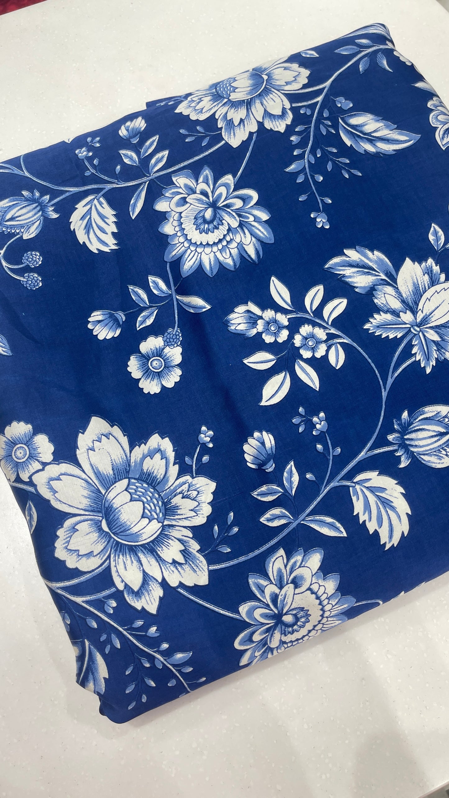 Modal Satin Floral Printed Fabric – Ultra Soft Luxury Dress & Kurti Material
