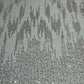 Luxury Hand-Embellished Net Embroidery Fabric with Sequins & Beadwork