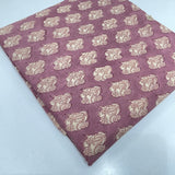 Dusty Mauve Floral Buta Cotton Print Fabric – Soft Breathable Premium Cotton Material