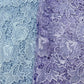 Pastel Lilac Floral Organza Cutwork Fabric – Premium Sheer Designer Fabric for Gowns, Lehengas & Dupattas