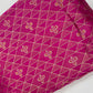 Luxury Geometric Zari Brocade Fabric – Premium Silk Blend with Gold Weaving (Multi-Color Options)