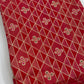 Luxury Geometric Zari Brocade Fabric – Premium Silk Blend with Gold Weaving (Multi-Color Options)