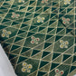 Luxury Geometric Zari Brocade Fabric – Premium Silk Blend with Gold Weaving (Multi-Color Options)