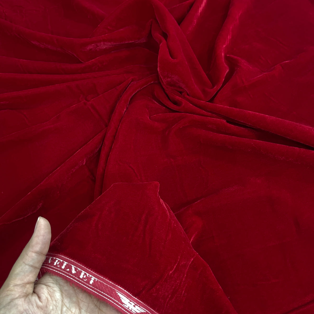 Premium Plain Velvet Fabric with Rich Lustrous Finish