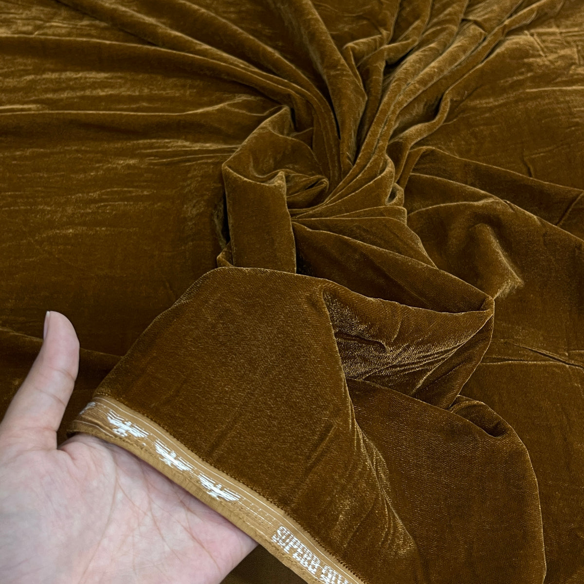 Premium Plain Velvet Fabric with Rich Lustrous Finish