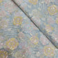 Premium Pastel Organza Embroidered Fabric with Floral Sequin Work (Yellow & Grey Variants)