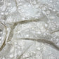 Premium Floral Embroidered Net Fabric – Pastel Pink & Sage Green