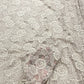 Premium Floral Chantilly Lace Fabric with Metallic Rose Embroidery