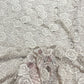 Premium Floral Chantilly Lace Fabric with Metallic Rose Embroidery
