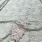 Premium Floral Chantilly Lace Fabric with Metallic Rose Embroidery