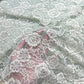 Premium Floral Chantilly Lace Fabric with Metallic Rose Embroidery