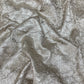 Luxury Imported Champagne Silver Crushed Metallic Fabric – Textured Designer Party Wear Material