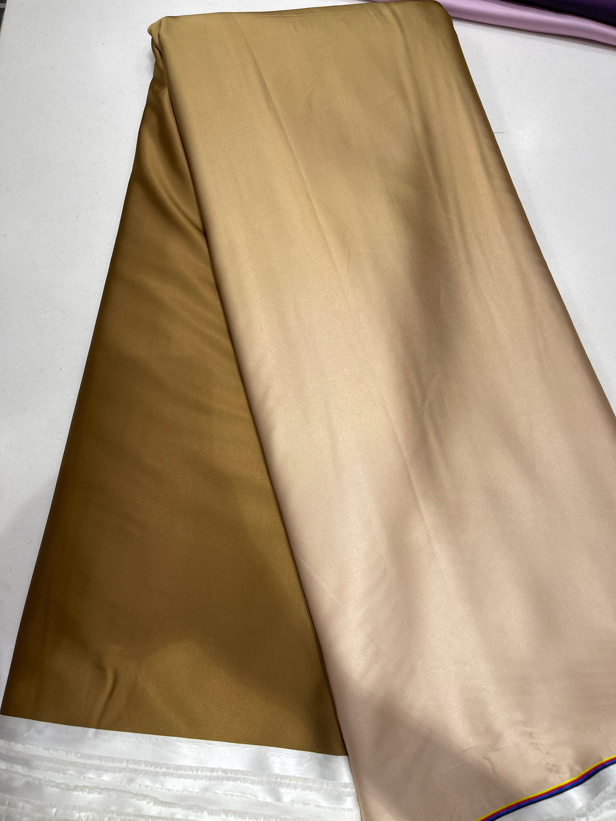 Premium Double Shaded Satin Fabric for Gowns, Sarees & Ethnic Wear