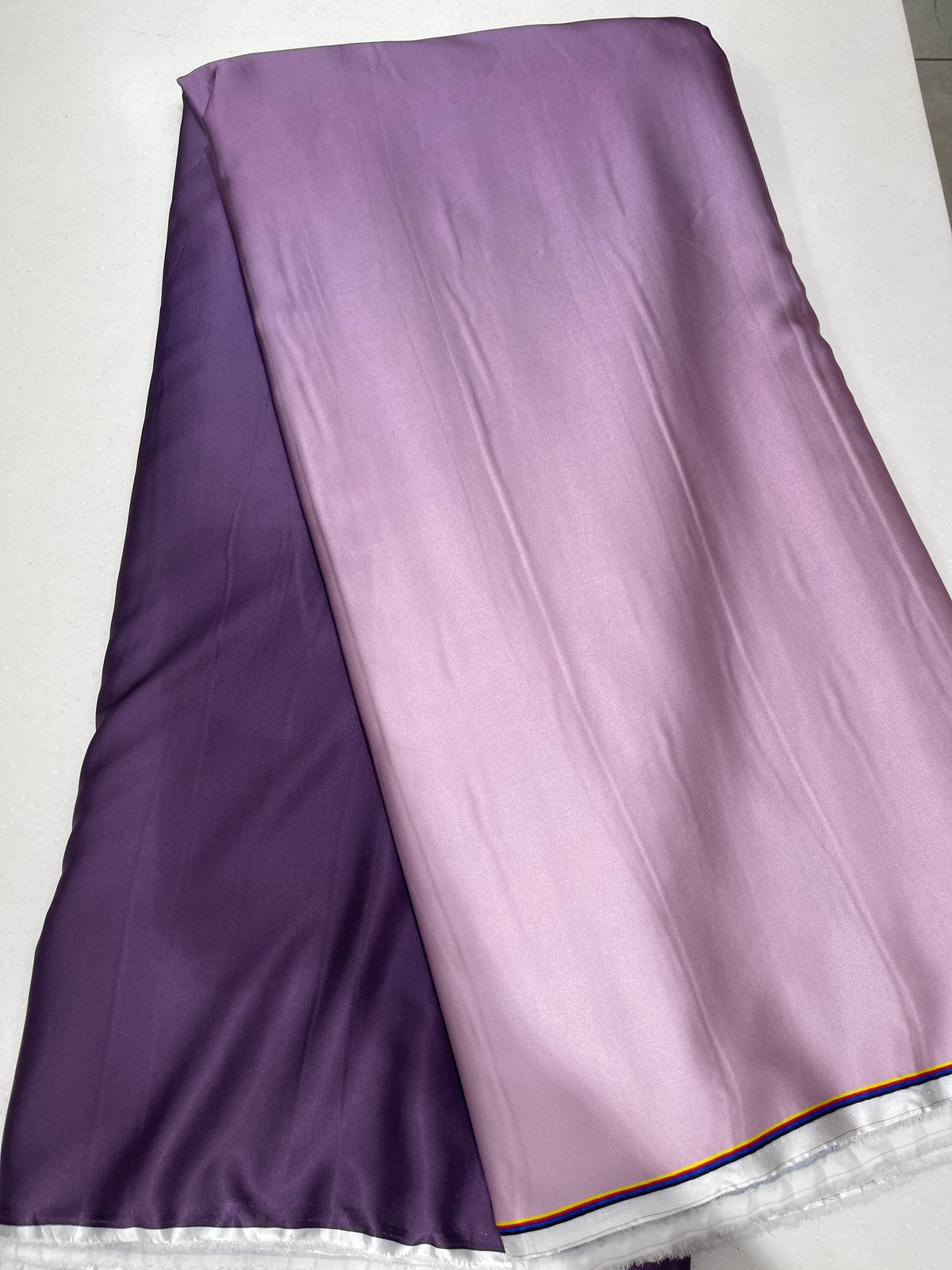 Premium Double Shaded Satin Fabric for Gowns, Sarees & Ethnic Wear