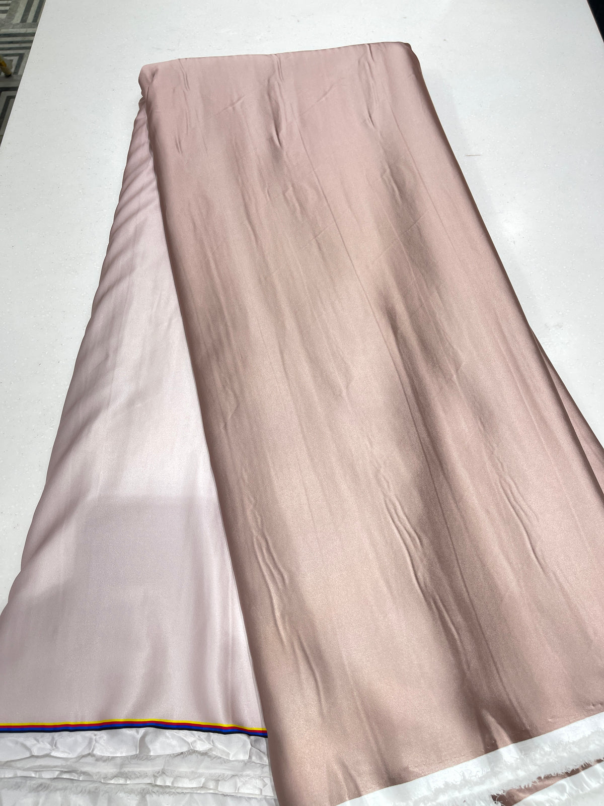 Premium Double Shaded Satin Fabric for Gowns, Sarees & Ethnic Wear