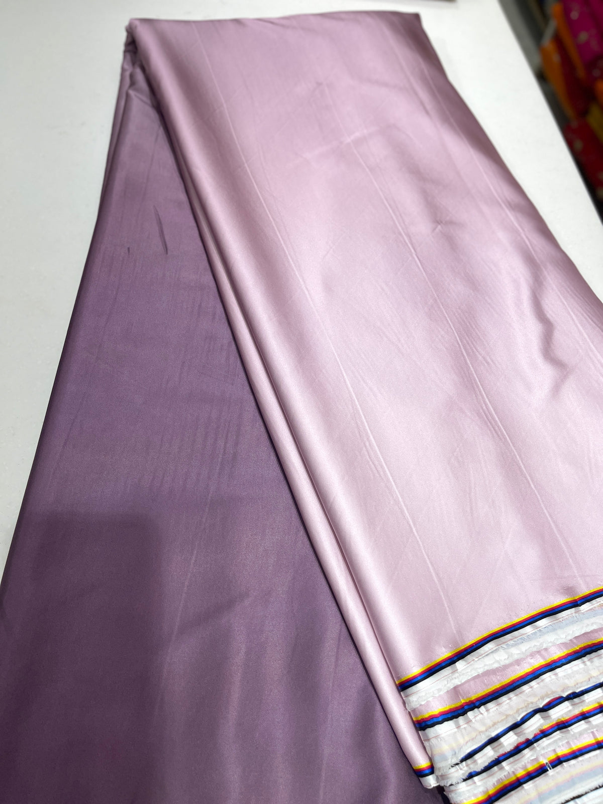 Premium Double Shaded Satin Fabric for Gowns, Sarees & Ethnic Wear