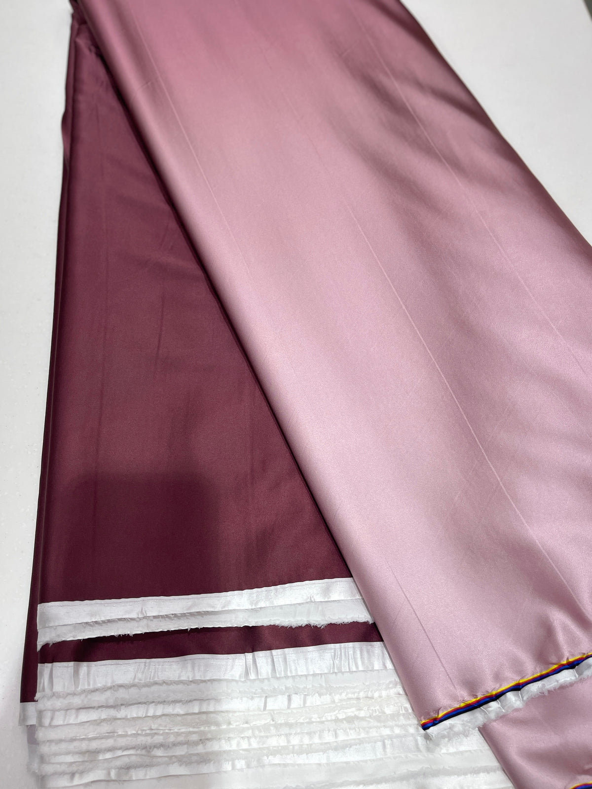 Premium Double Shaded Satin Fabric for Gowns, Sarees & Ethnic Wear