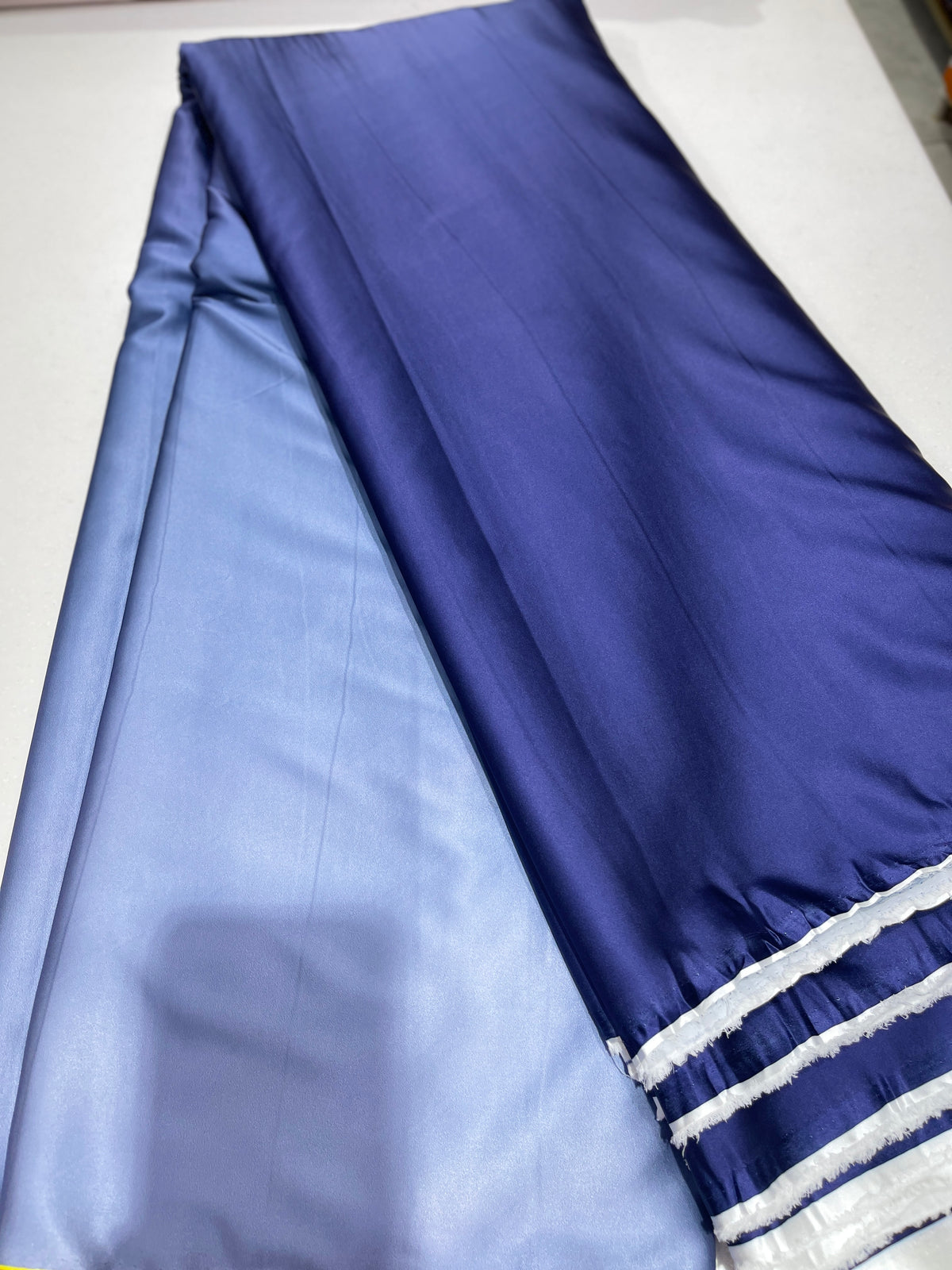 Premium Double Shaded Satin Fabric for Gowns, Sarees & Ethnic Wear
